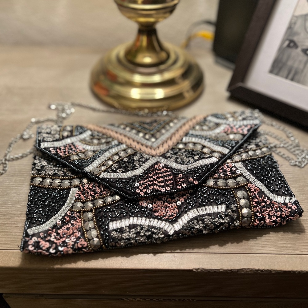 Clements Ribiero Beaded Evening Clutch